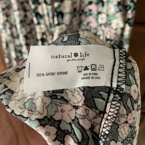 NATURAL LIFE Floral Maxi Dress - Black and White - Picture 9 of 10